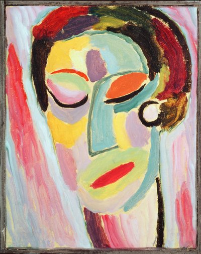 Gesloten ogen door Alexej von Jawlensky